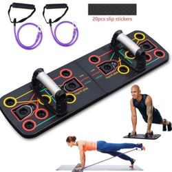 12 In 1 Pushup Board With Resistance Bands Brand New In Box