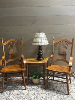Set of Vintage Wooden Dining Chairs