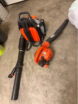 2 leaf blowers