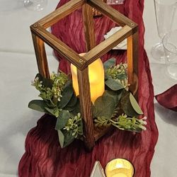Beautiful Wedding Wood Centerpieces Table Decor Qty 10