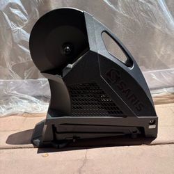 Saris H3 Direct Drive Smart Trainer, a black indoor cycling trainer.
