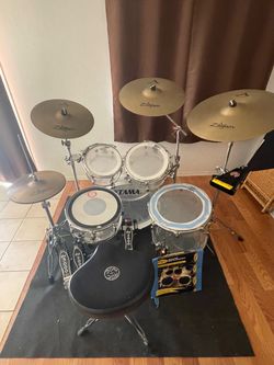 TAMA SILVERSTAR LIMITED EDITION CRYSTAL MIRAGE ACRYLIC DRUM KIT  (BUNDLE PACKAGE SPECIAL)