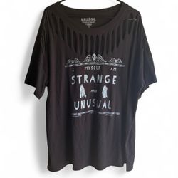 Torrid Beetlejuice graphic tee with distressed cut out details