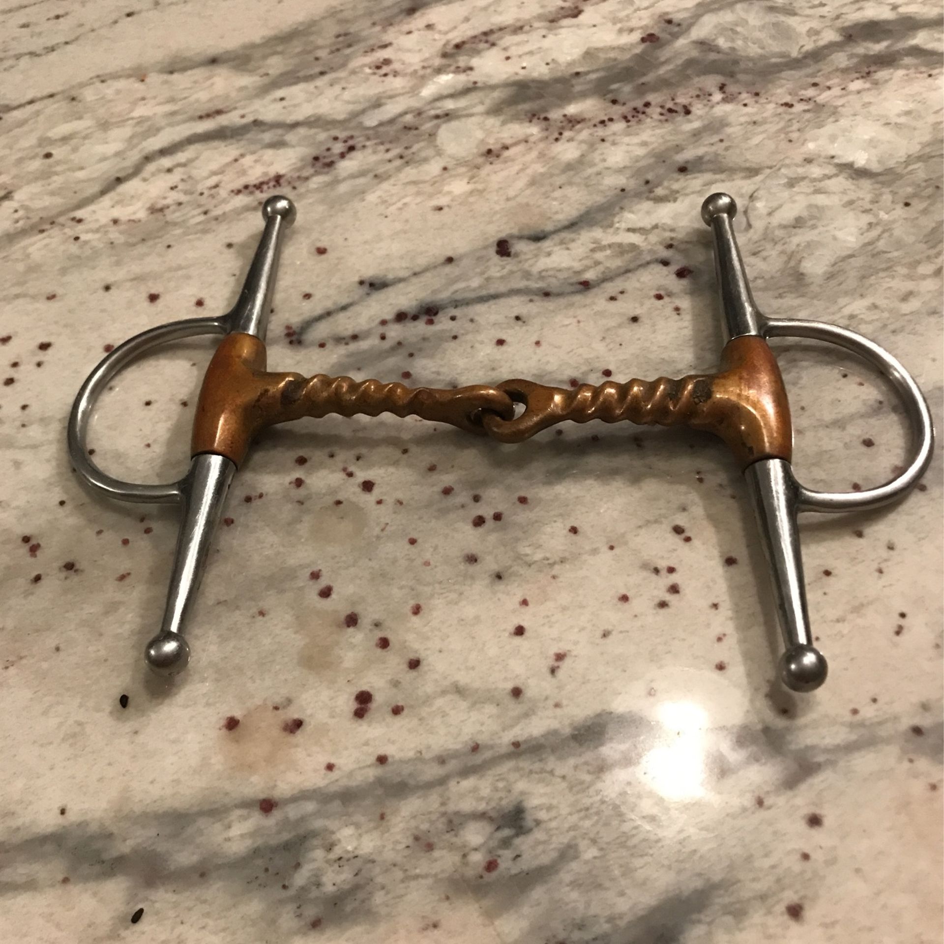 Copper Twisted Snaffle bit