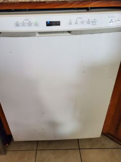 White Built-In Dishwasher