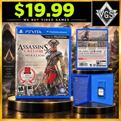 Assassin's Creed III Liberation PS Vita Sony PlayStation Vita Game w/ Case