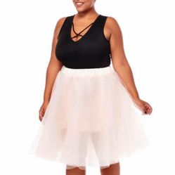 Medium Pink Tulle Skirt