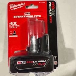 🔥 Genuine Milwaukee M12 XC 6.0 Battery 