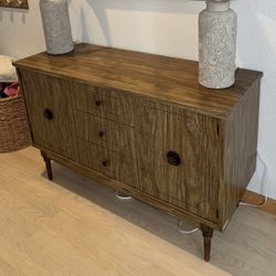 Mid Century Modern Antique Buffet Table With Storage