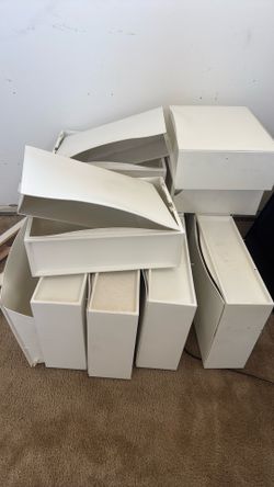 10 White shoe cases FREE