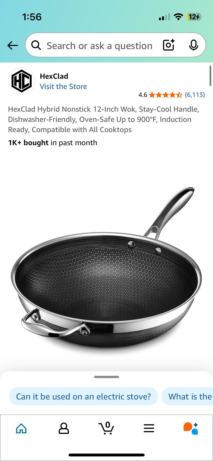 HexClad Wok Hybrid