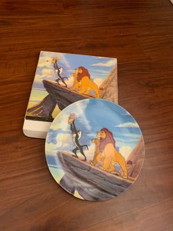 Disney the lion king collection ceramic plate limited edition