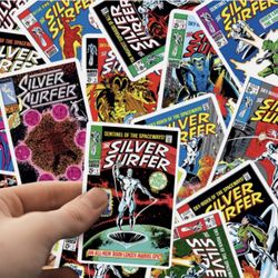Silver Surfer Conic Book Stickers 40 Piece