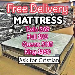 New Mattresses  Twin mattress Full mattress Queen mattress  King mattress  Colchones nuevos  Beds 