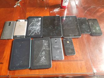 6 android, 5 tablets for parts