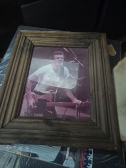 Framed photo of Bruce Springsteen