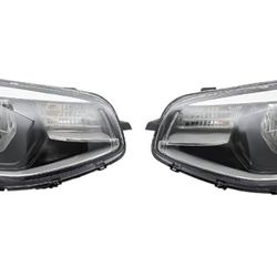 1 Pair Headlight For 2014-2019 Kia Soul Halogen Chrome Headlamps Left+Right Side
