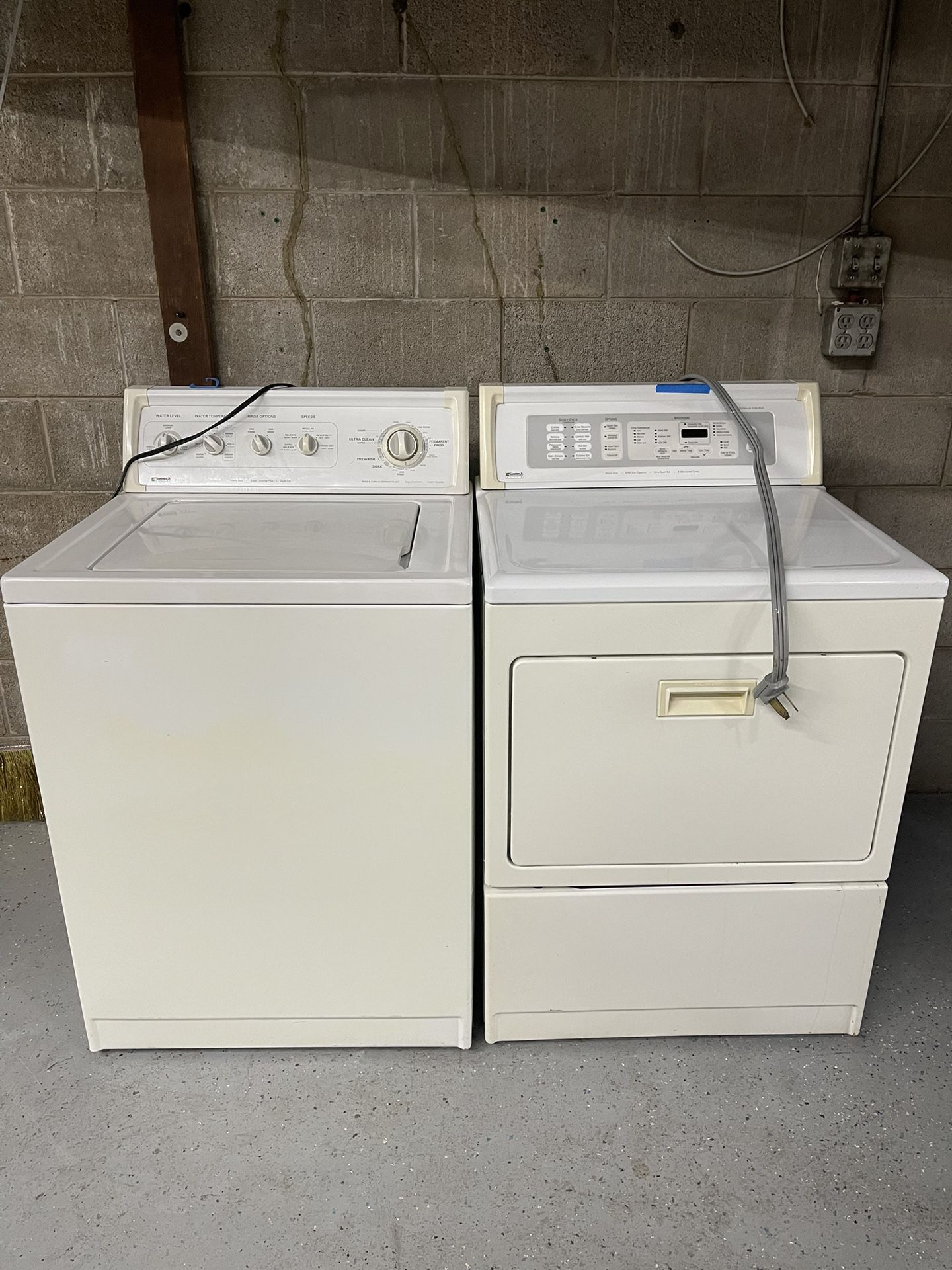kenmore electric dryer and washer 