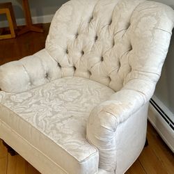 Accent Chair- Floral Design, Upholstered 