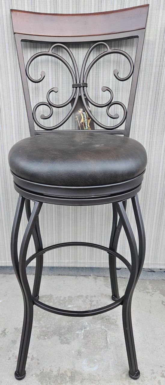 American Heritage Swivel Bar Stool NEW! IN BOX