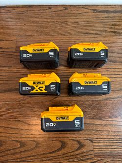 20V Dewalt 5AH Batteries 2025
