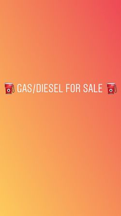 GAS/DIESEL GAS FOR SALE