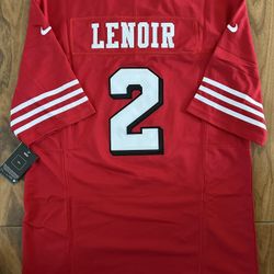 49ers Red Lenoir Jersey 