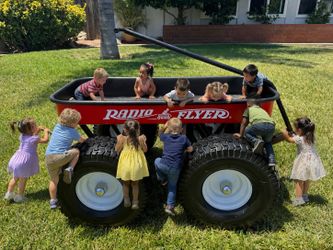Custom Monster Radio Flyer Wagon