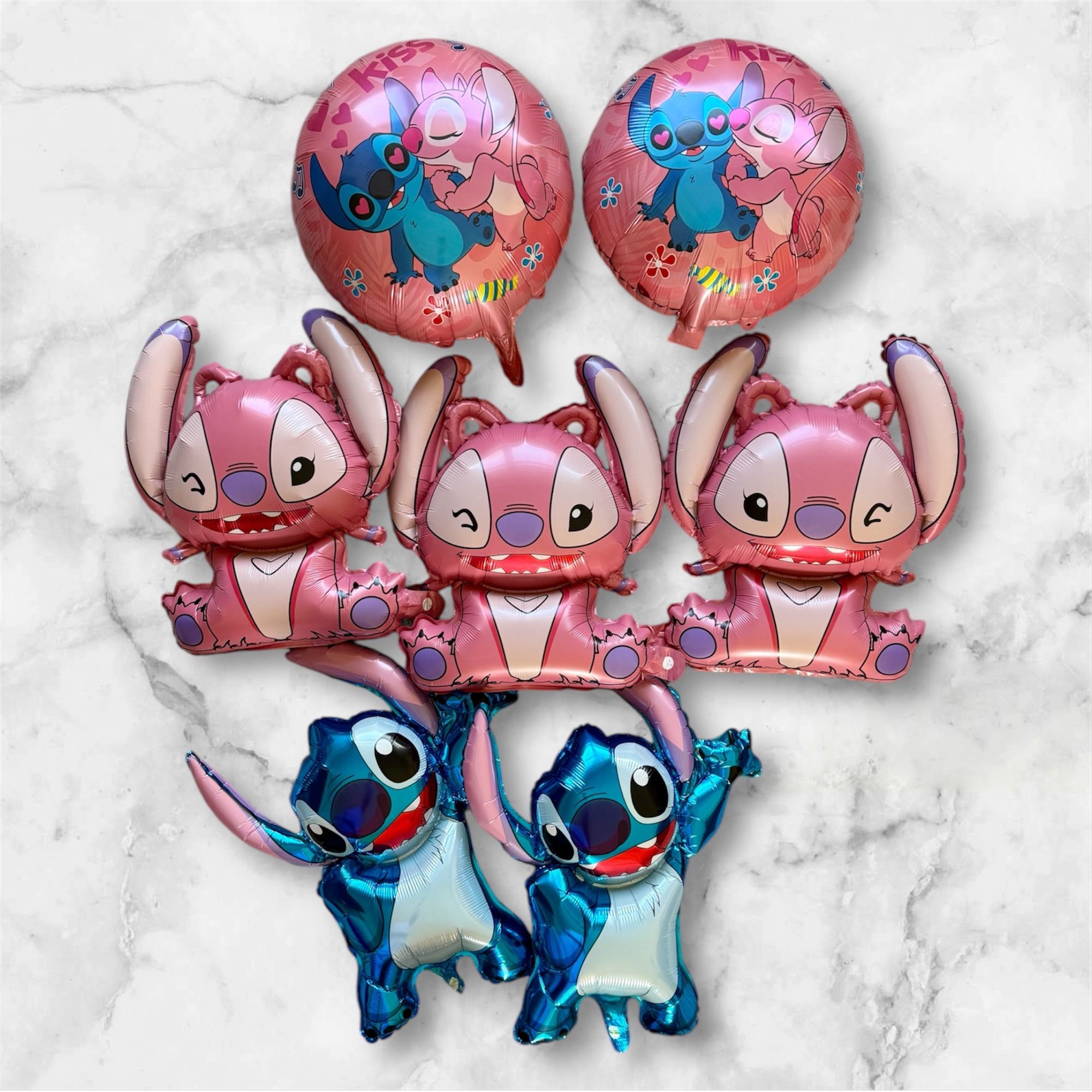 Stitch & Angel Mylar Balloons Party Decorations