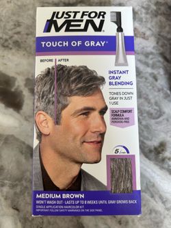 Instant men hair color with applicator