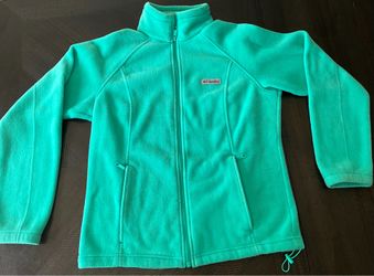 Women's Columbia Benton Springs Full-Zip Fleece Jacket - Mint Green / Teal (Size Large)