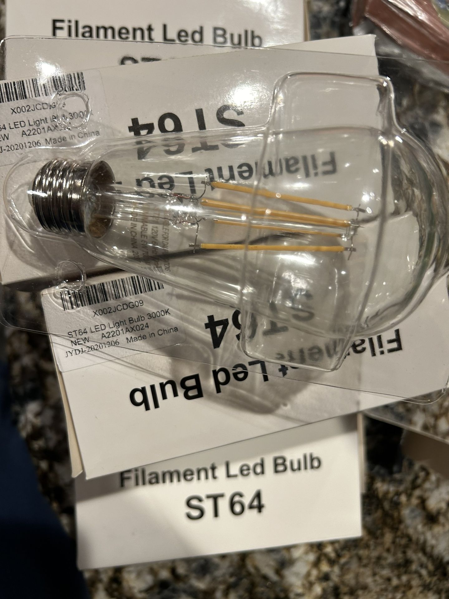 LED Filament Light Bulb 3000k 