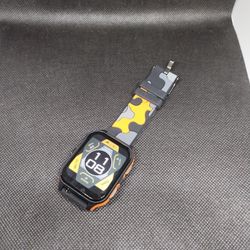 New Orange Camo Smart Watch For Android And Apple 