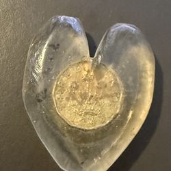 1943 Great Britain Three Pence on a heart