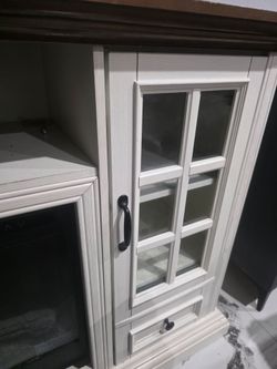 For sale TV stand with fireplace