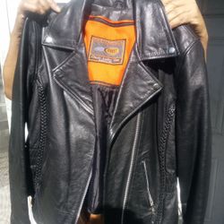 Women's Leather Motorcycle Jacket 