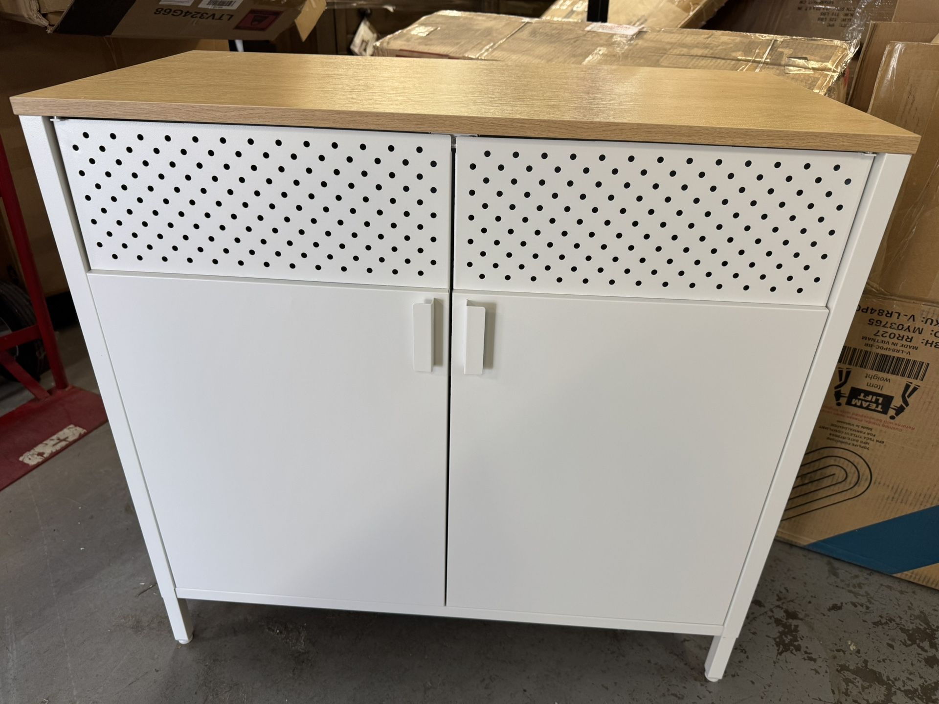 New Fully Assembled Or In Box Cabinet With Natural Top