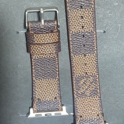 Handmade Repurposed LV Apple Watch Band 38/40mm