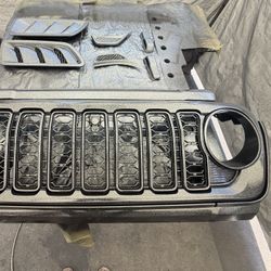 Jeep Grille For JL JT Raptor Liner Metallic Coated