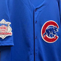 Vintage Chicago Cubs MLB #24 Marion Byrd Majestic Embroidered Jersey