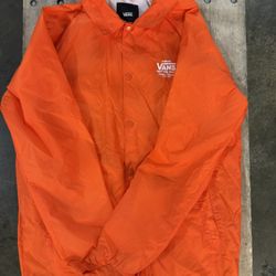(XL) Vans Orange Light Jacket / Windbreaker 