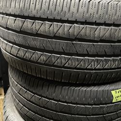 2 USED 28545R20 Continental ALL SEASON tires for $130 installed and balanced. 28545R20 285/45/20 285/45/R20 285 45 20 285 45 R 20  Alignments done her