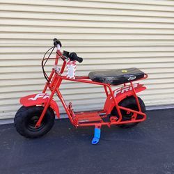 Mini Bike Upgraded Frame Roller Frame, No Engine—Tires, Hydraulic Brake, Seat, Fuel System & Wiring, DIY Bolt-On 79/98/196/212/225cc
