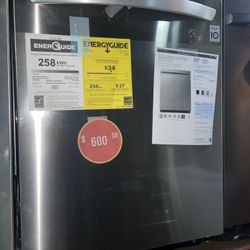 LG - 24" Front Control Smart Built-In Stainless Steel Tub Dishwasher with 3rd Rack, Quadwash, and 48dba - PrintProof Stainless steel