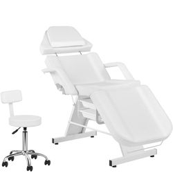 ❤️‍🔥 #R1 Facial Chair Adjustable 3 Sections Multipurpose with Hydraulic Stool,