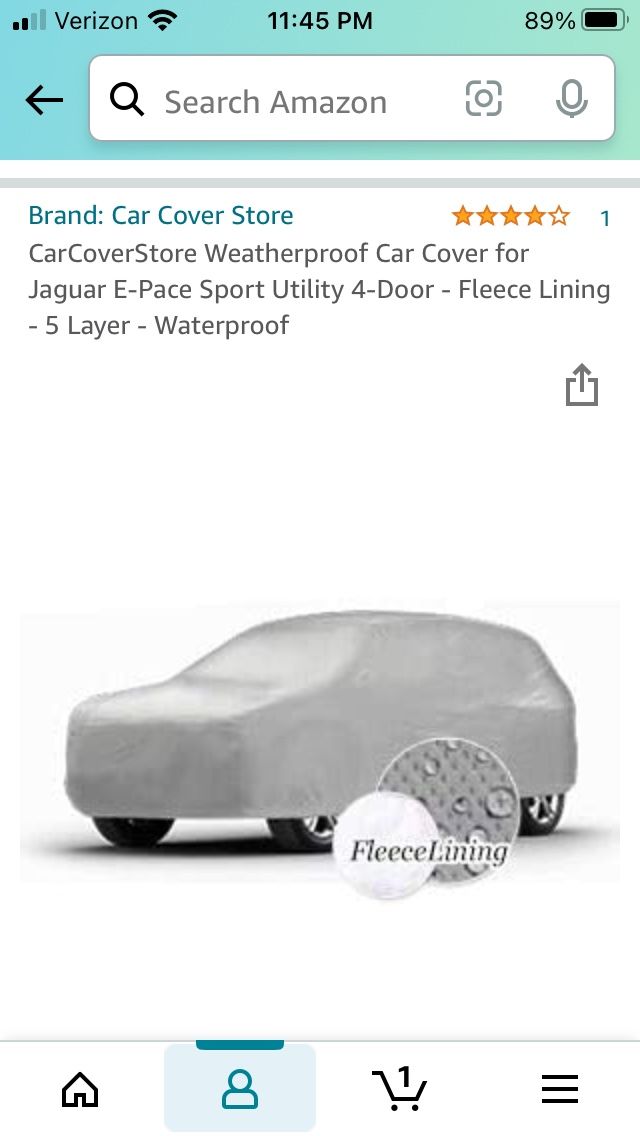 Car Cover For 2018 Jaguar E pace