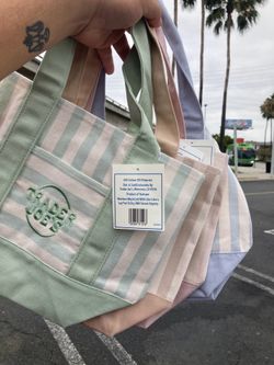 Trader Joe’s striped tote bags