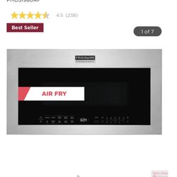 OBO Frigidaire Professional AirFryer Microwave Installation Included OTR