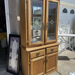 Cristalero De madera Solida