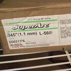 Lincoln ED021276 .045" SuperArc L-56 MIG Wire (44lb Fiber Spool)